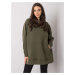 Khaki mikina oversize strihu Selita -RV-BL-7369.67-khaki