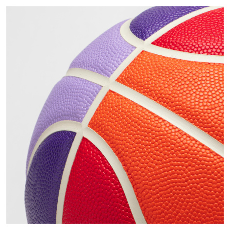 Basketbalová lopta BT500 Touch veľkosť 6 limitovaná edícia fialovo-červená TARMAK