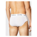 Calvin Klein Underwear Súprava 3 kusov slipov 0000U2661G Biela