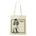 Plátená nákupná taška s potlačou plemena Pudel - darček pre milovníkov psov
