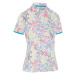 Callaway Chev Floral Short Sleeve Womens Brilliant White Polo košeľa