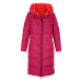 Prešívaný kabát obojstranný model Alba Moda Pink/Oranžová