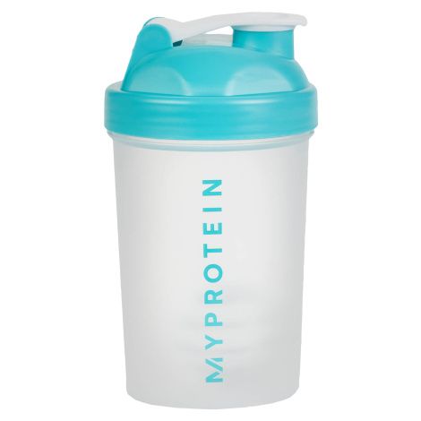 MyProtein Shaker Mini 400 ml priehľadná-tyrkysová