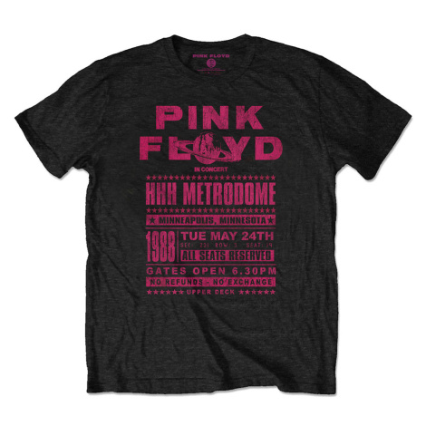 Pink Floyd tričko Metrodome '88 Čierna