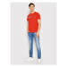 Tommy Jeans Tričko Essential Flag DM0DM13509 Červená Regular Fit