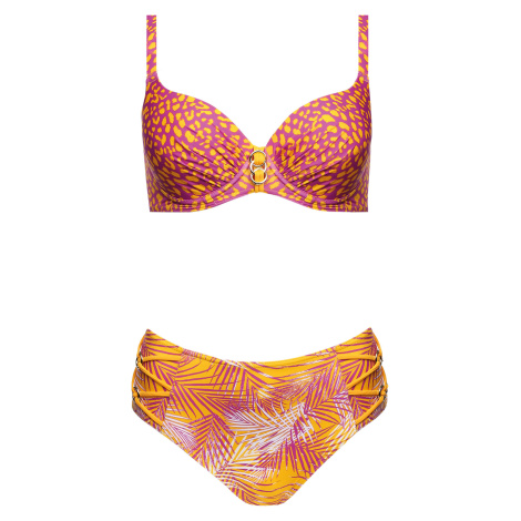Dvojdielne plavky Paradise 3 S940O22 - Self oranžová-fialová