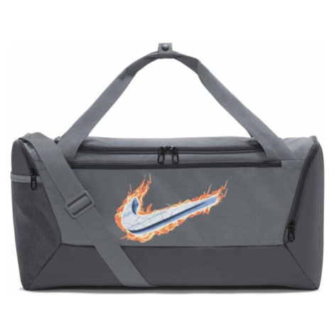 Nike BRASILA S VINTAGE Športová taška, sivá, veľkosť