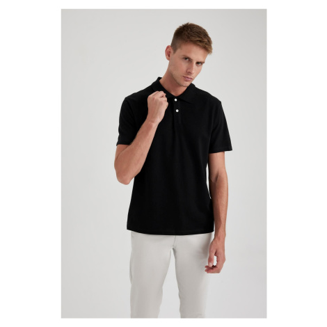 DEFACTO Regular Fit Polo Neck Short Sleeve T-Shirt