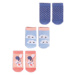 Yoclub 3Pack Detské dievčenské ponožky SKA-0110G-AA30-001 Viacfarebné 6-9 měsíců