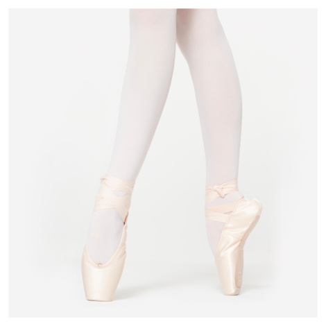 Baletné špičky so stredne pevnou podrážkou veľkosti 33 - 42 béžové DOMYOS
