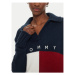 Tommy Jeans Sveter Flag Rugby DW0DW18677 Tmavomodrá Relaxed Fit