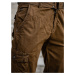Hnedé pánske kapsáčové nohavice s opaskom Bolf CT8906