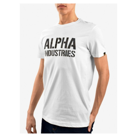 Pánske tričko Alpha Industries Camo Print Tee White