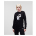 Mikina Karl Lagerfeld Ikonik 2.0 Sweatshirt Black