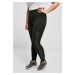 Women's high-waisted leggings black/black