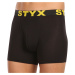 10PACK pánske boxerky Styx long športová guma čierne (10U9601)