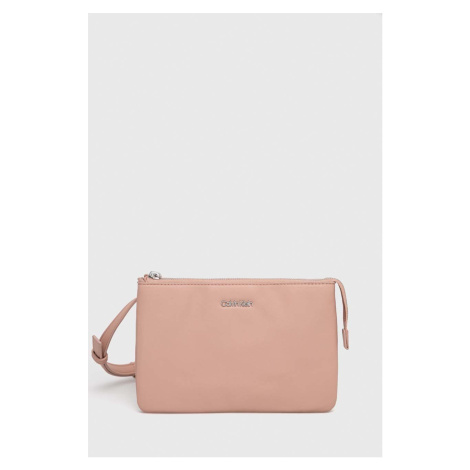 kabelka Calvin Klein ružová farba