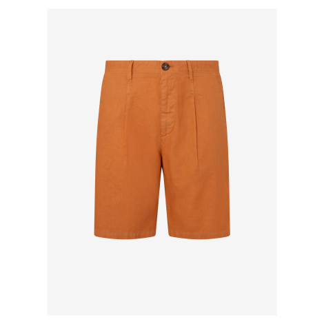 Orange Men's Shorts with Linen Pepe Jeans - Men