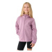 Dievčenská turistická softshellová bunda 4F JUNIOR SOFTSHELL JACKET-JWAW24TSOFF261-54S-PINK