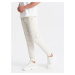 Ombre BASIC men's cotton sweatpants joggers - cream