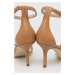 Kožené sandále Elisabetta Franchi hnedá farba, SA75L31E2