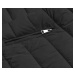Obojstranná čierna dámska zimná bunda (2M-21508)