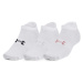 UNDER ARMOUR-UA Essential No Show 3 pack-WHT-1361459-100 Biela