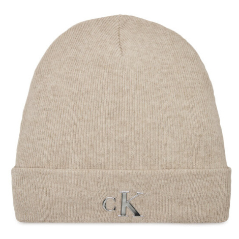 Calvin Klein Jeans Čiapka Minimal Monogram Beanie K60K611542 Sivá