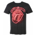 Tričko metal AMPLIFIED Rolling Stones NEON LIGHT Čierna
