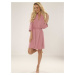 Bathrobe De Lafense 871 Visa S-2XL women's dirty pink 018