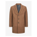 Hnedý pánsky kabát s prímesou vlny Jack & Jones Morrison
