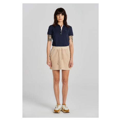 TEPLÁKOVÁ SUKŇA GANT REL MINI SUNFADED SKIRT DRY SAND