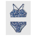 Modré dievčenské kvetované dvojdielne plavky name it Felisia