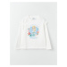 LC Waikiki Crew Neck Elsa Printed Long Sleeve Girls T-Shirt