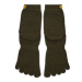 Vibram Fivefingers Súprava 2 párov vysokých ponožiek unisex Wool Blend Crew S15C12P Čierna