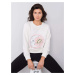 White sweatshirt with Trisha print