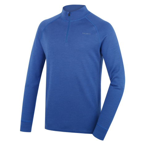Men's merino sweatshirt HUSKY Aron Zip M blue