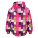 Dievčenská lyžiarska bunda COLOR KIDS Ski jacket AOP, AF 10.000, festival fuchsia I