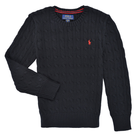 Polo Ralph Lauren  LS CABLE CN-TOPS-SWEATER  Svetre Čierna