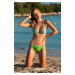 Floral swimwear for women - silver and green