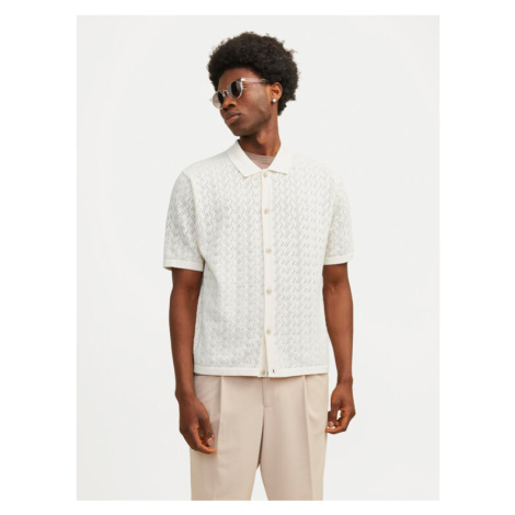 Jack&Jones Košeľa Jornoto 12255011 Écru Regular Fit Jack & Jones