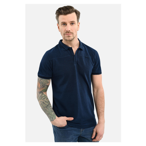 Volcano Man's Polo T-Shirt O-SALLY Navy Blue