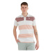 Pánske polo tričko s krátkym rukávom FUNDANGO Incognito Stripe Poloshirt-311-powder stripe