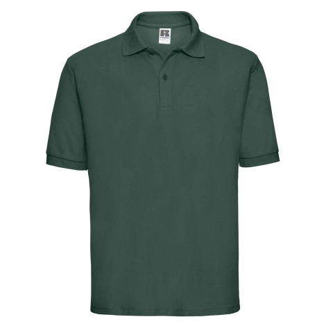 Men's Green Polycotton Polo Shirt Russell