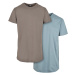 Pre-Pack Shaped Long Tee 2-Pack Asphalt/Powder Blue