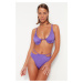 Trendyol Purple Underwire Bikini Top