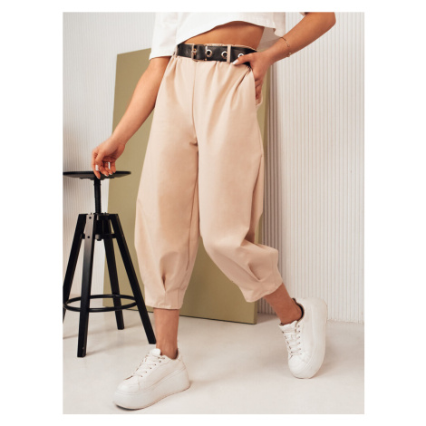 Women's fabric trousers BLAYS, dark beige Dstreet