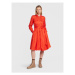Lauren Ralph Lauren Košeľové šaty 200874178001 Oranžová Regular Fit