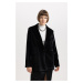 DEFACTO Oversize Fit Velvet Blazer Jacket