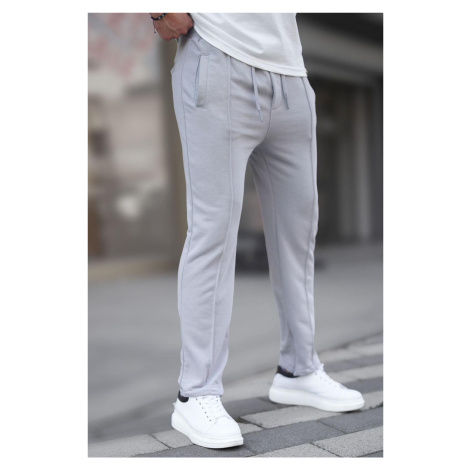 Madmext Men's Dyed Gray Light Leg Sweatpants 6515